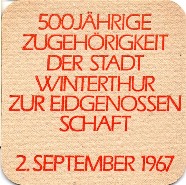 winterthur zh-ch winterthur 1a (quad185-500jhrige 1967-rot) 